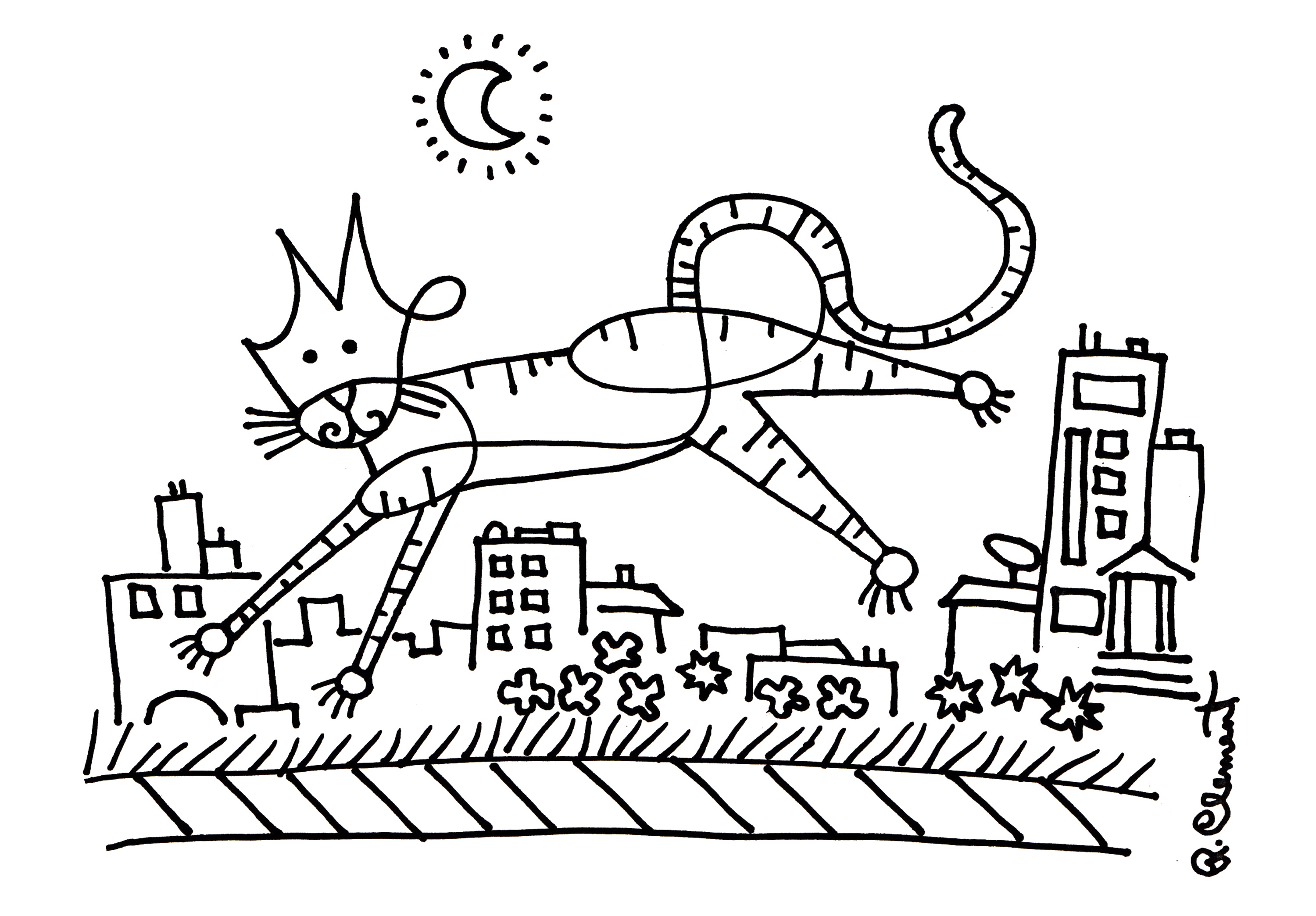 link to drawing by artist Rick Clement